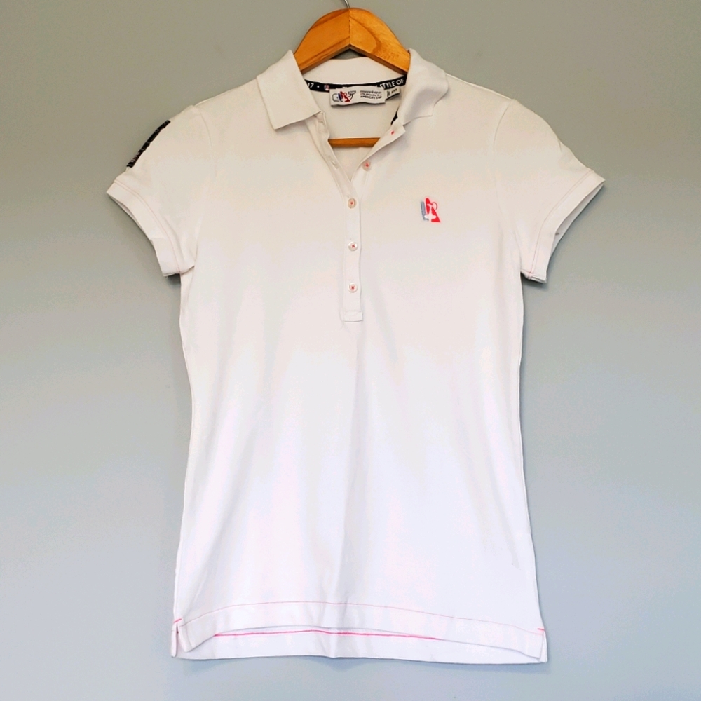 Vineyard Vines White Americsn Cup Polo, Size XXS